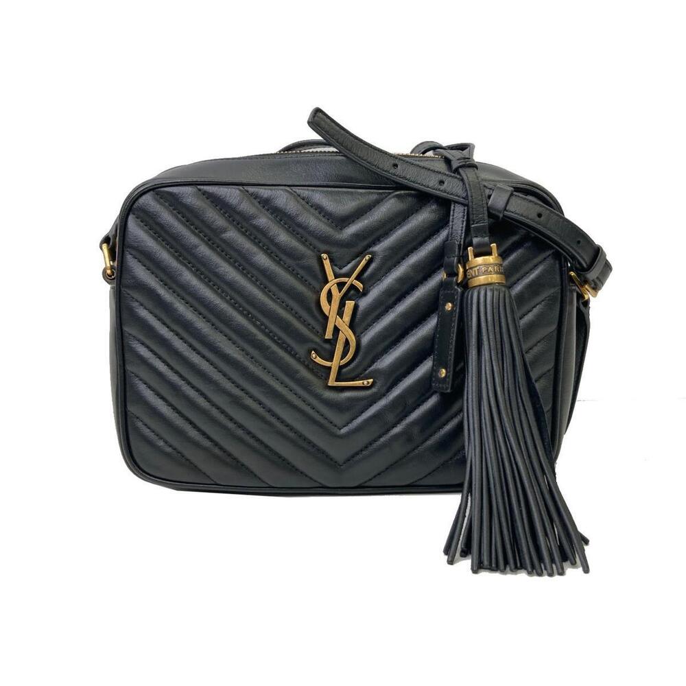 Saint Laurent Yves Yves Saint Laurent Lou Camera Shoulder Bag Black